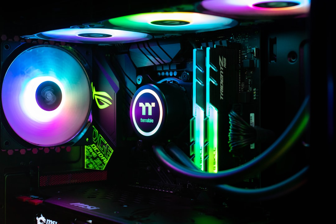 Mastering the First Impression: Your intriguing post title goes here Inside of a professional watercooled gaming/workstation computer with RGB LED lighting